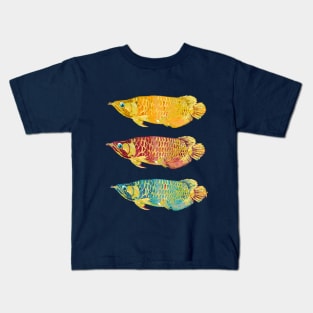 Trio of Arowana Fish Kids T-Shirt